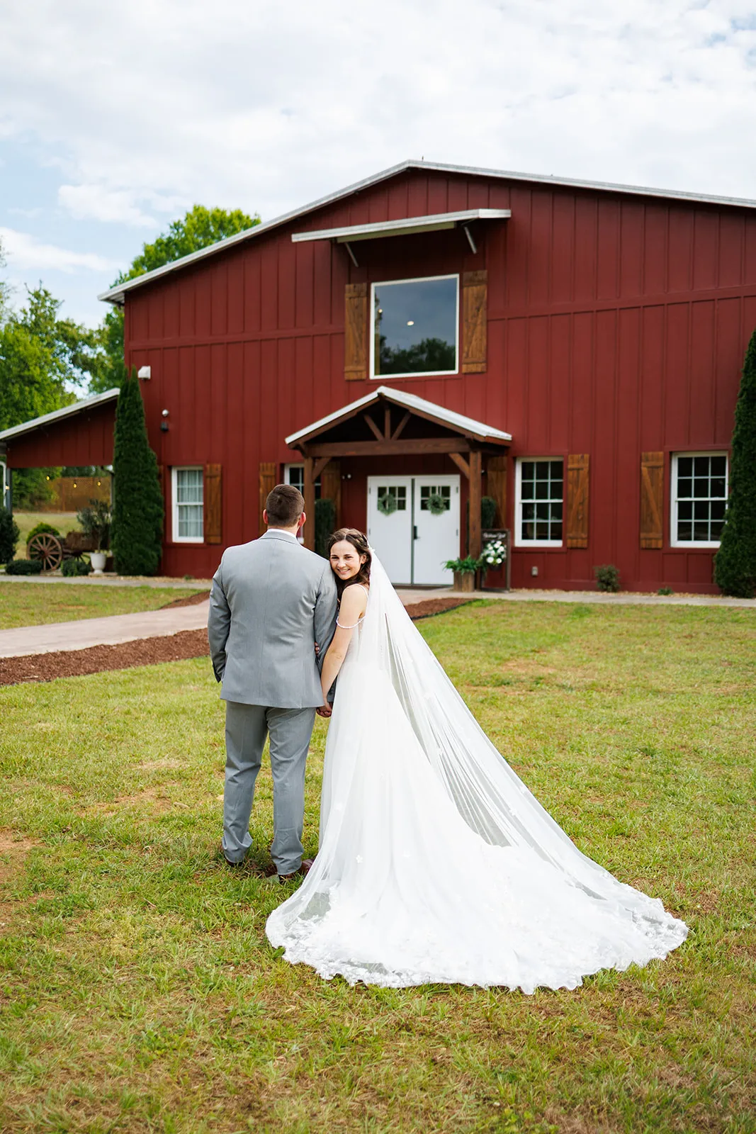 Bride at The Heritage Barn